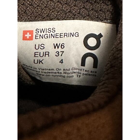 On Cloudventure Midtop W Sz 6 Chocolate/Brown Trail Running Hiking Shoes - Picture 8 of 8